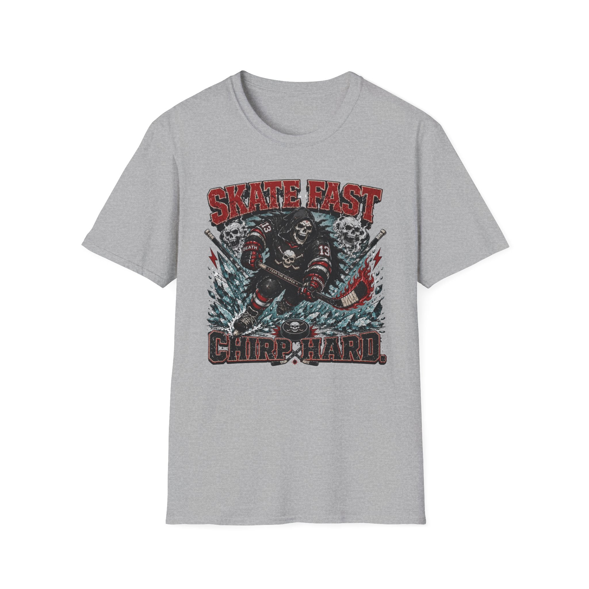 Skate Hard Chirp Hard Skelton T-Shirt