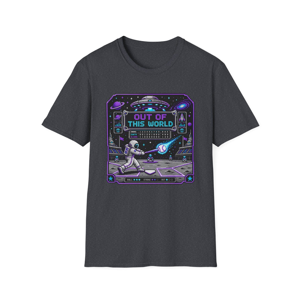 8-bit Out Of This World Baseball T-shirt