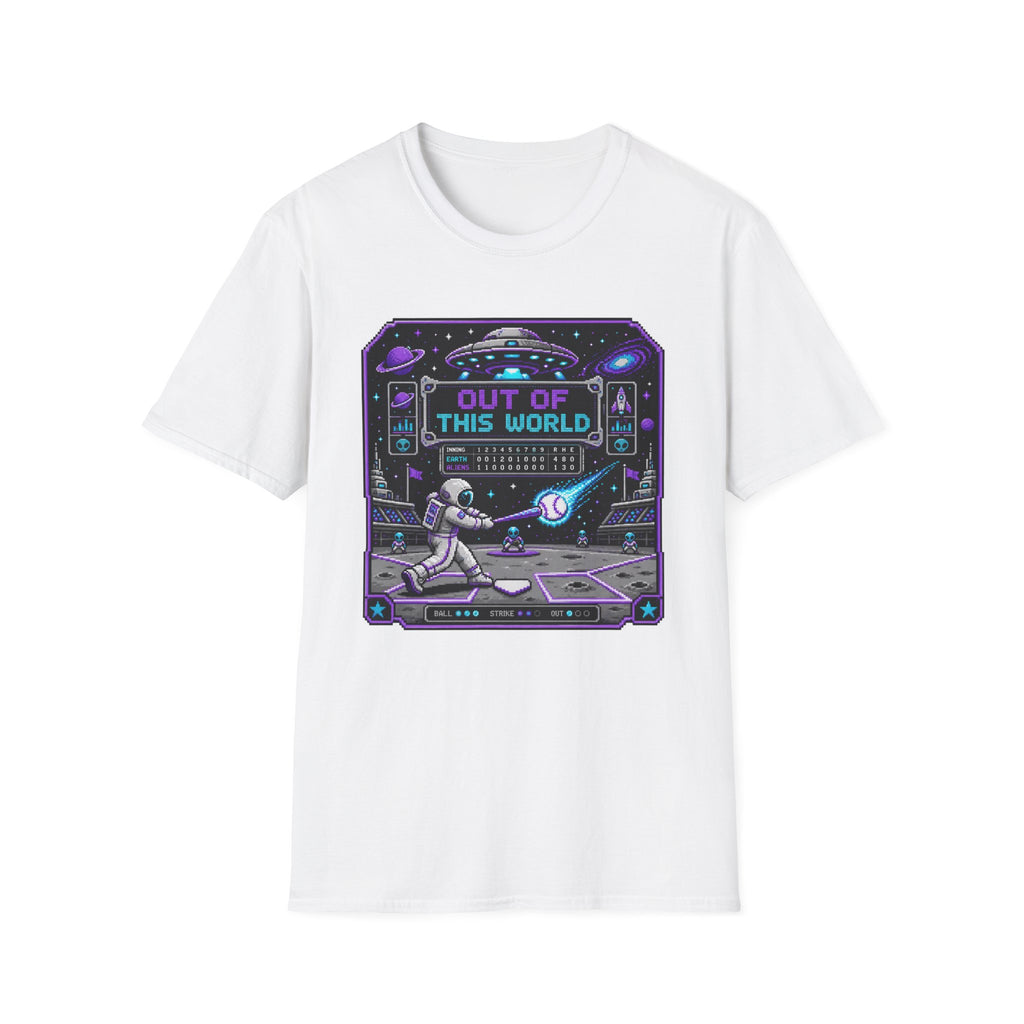 8-bit Out Of This World Baseball T-shirt
