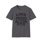 "Loud Proud Hockey Dad" T-shirt - Black & White