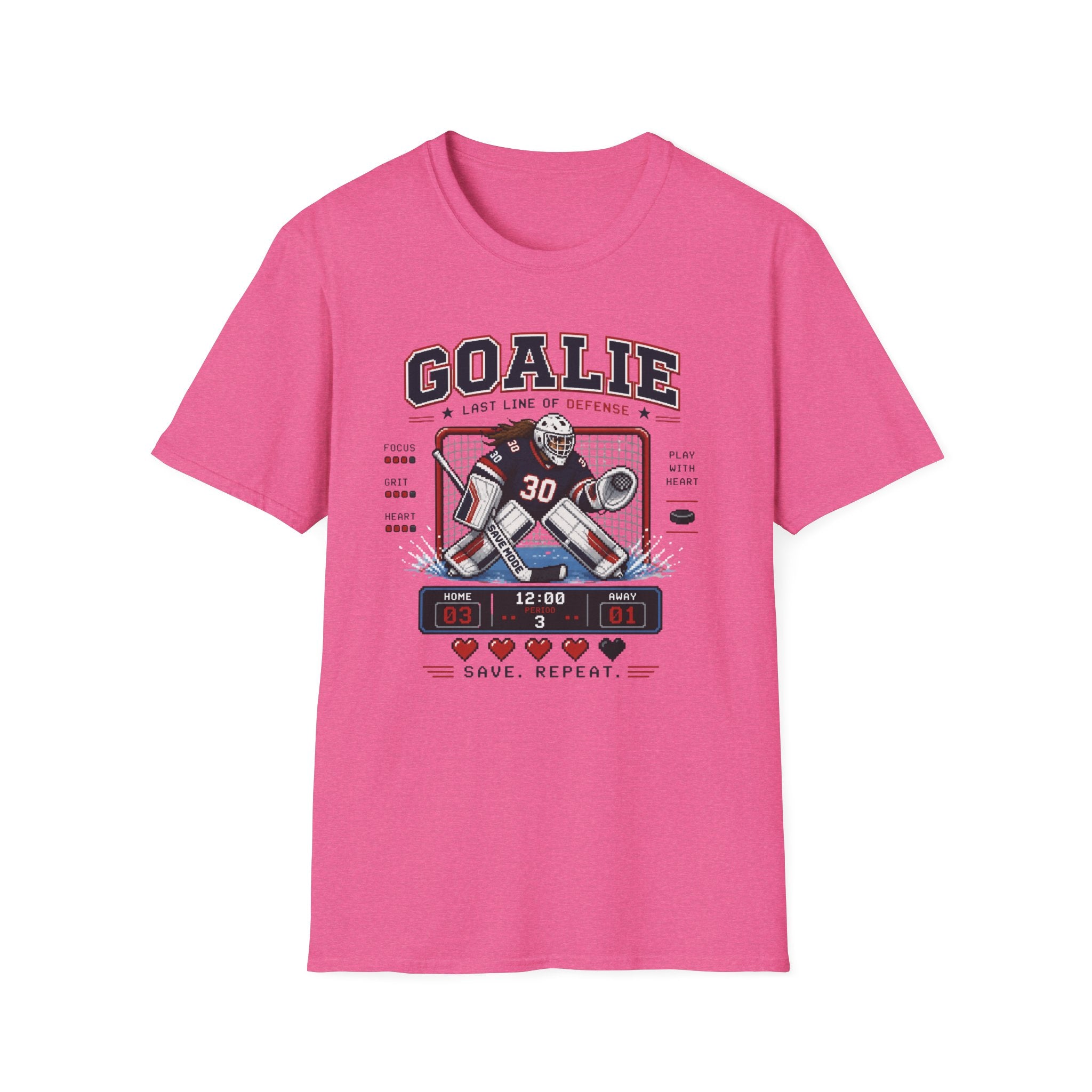 8-bit Girl Goalie T-shirt