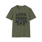 "Loud Proud Hockey Dad" T-shirt - Black & White
