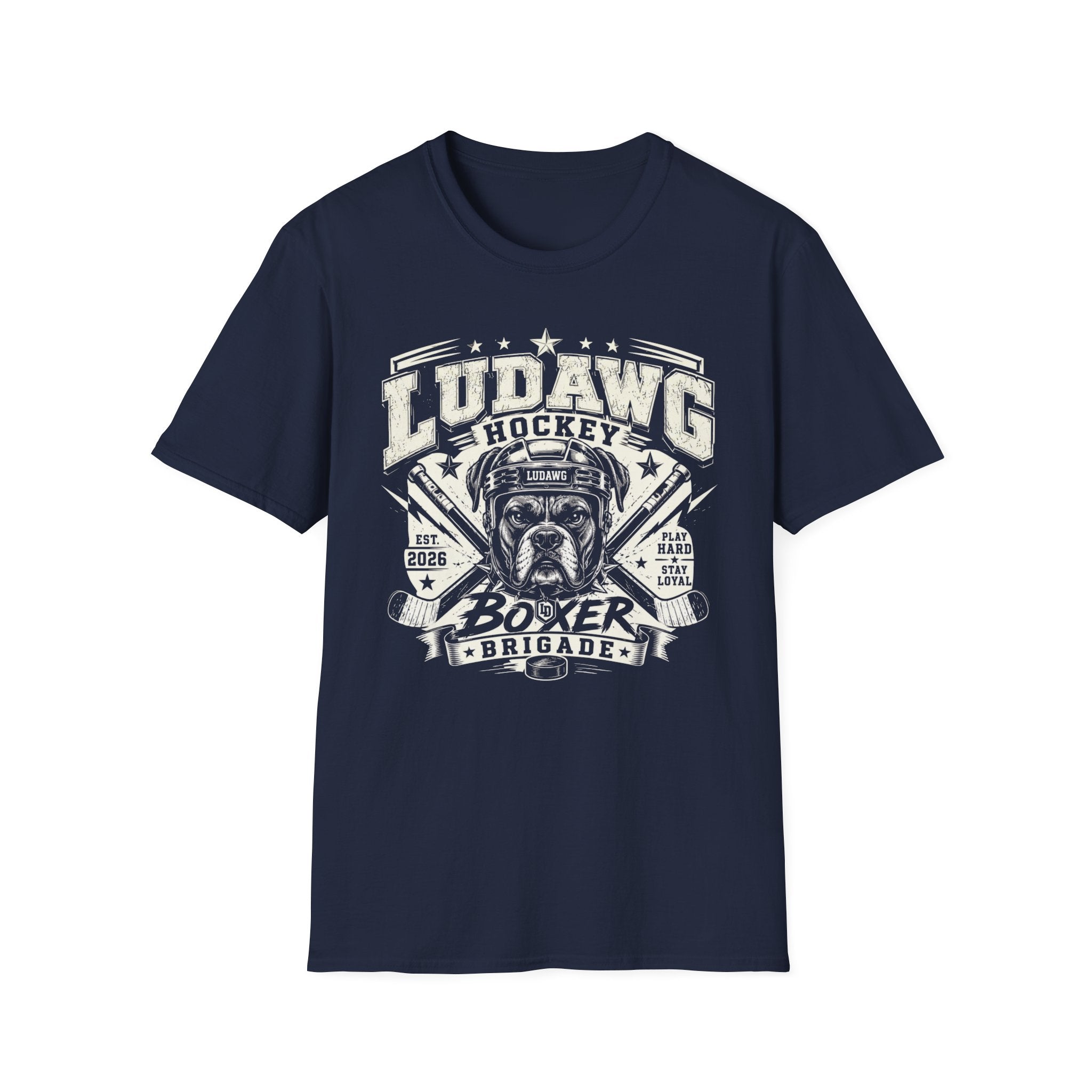 LuDawg Hockey Boxer Brigade T-Shirt