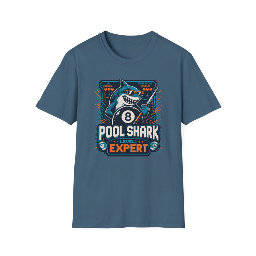 Pool Shark Expert 8-Bit Arcade T-Shirt