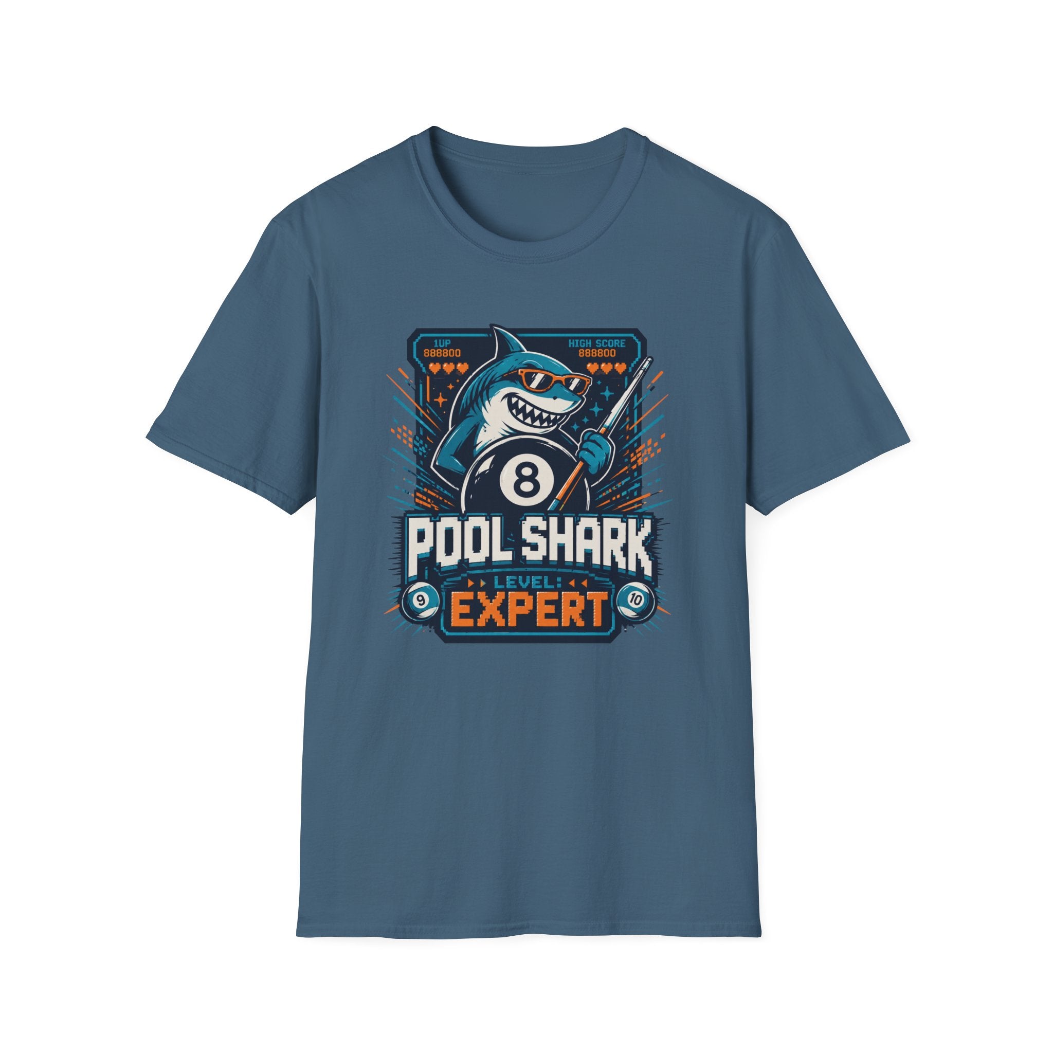 Pool Shark Expert 8-Bit Arcade T-Shirt
