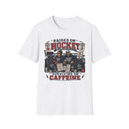 "Raised On Hockey Surviving On Coffee" T-shirt
