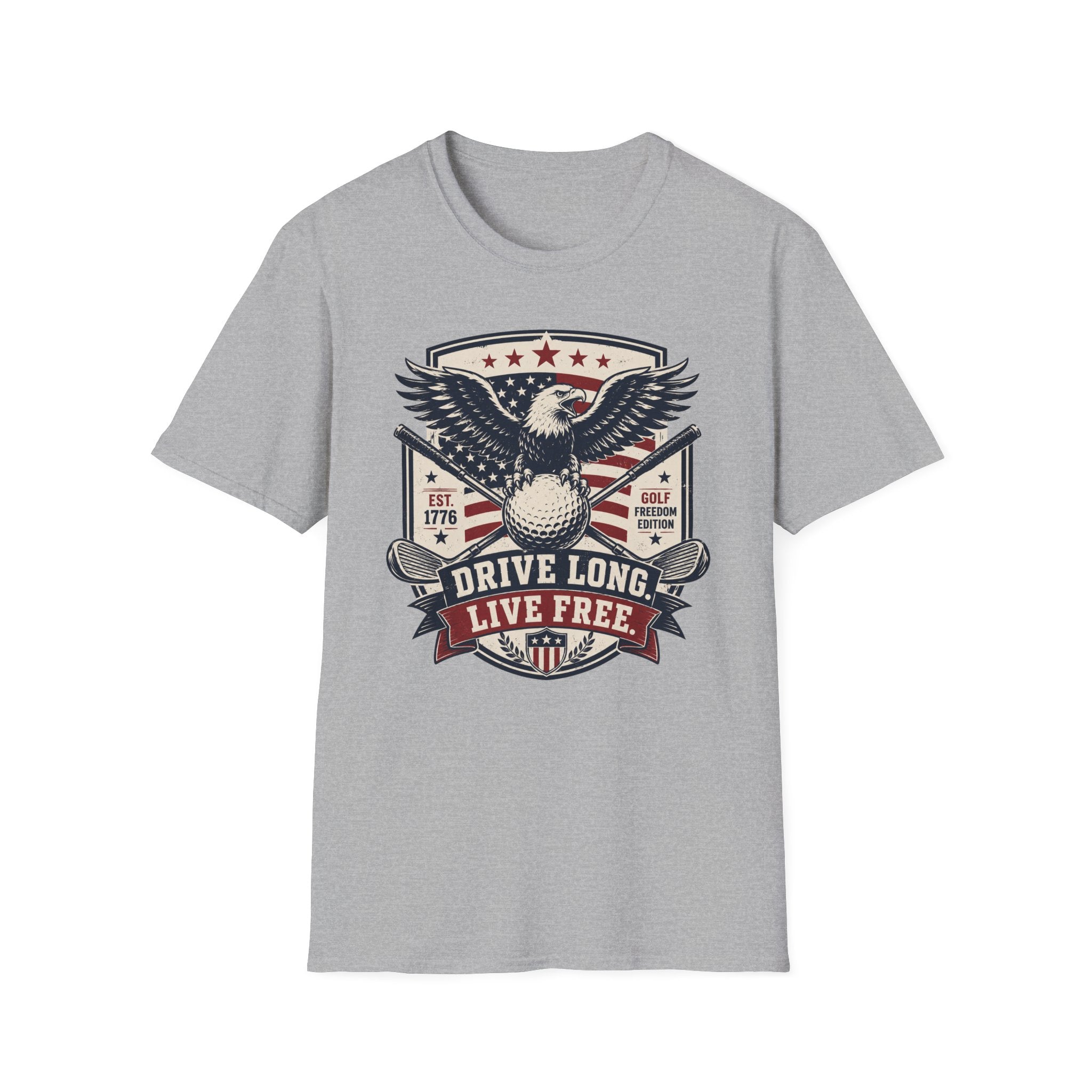Drive Long Live Free Golf T-Shirt