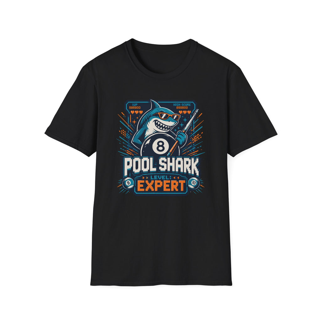 Pool Shark Expert 8-Bit Arcade T-Shirt