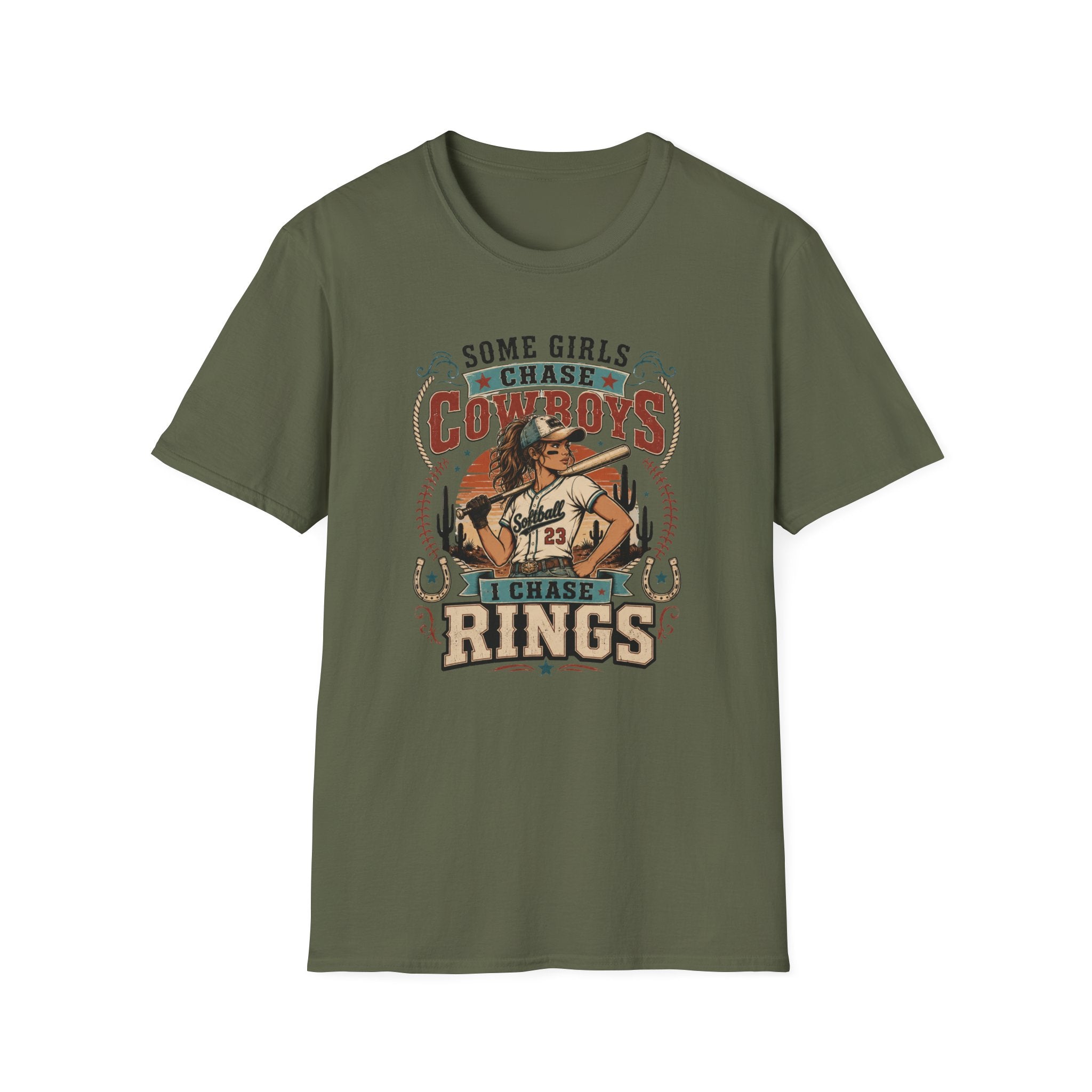 Some Girls Chase Cowboys,  I Chase Rings T-shirt