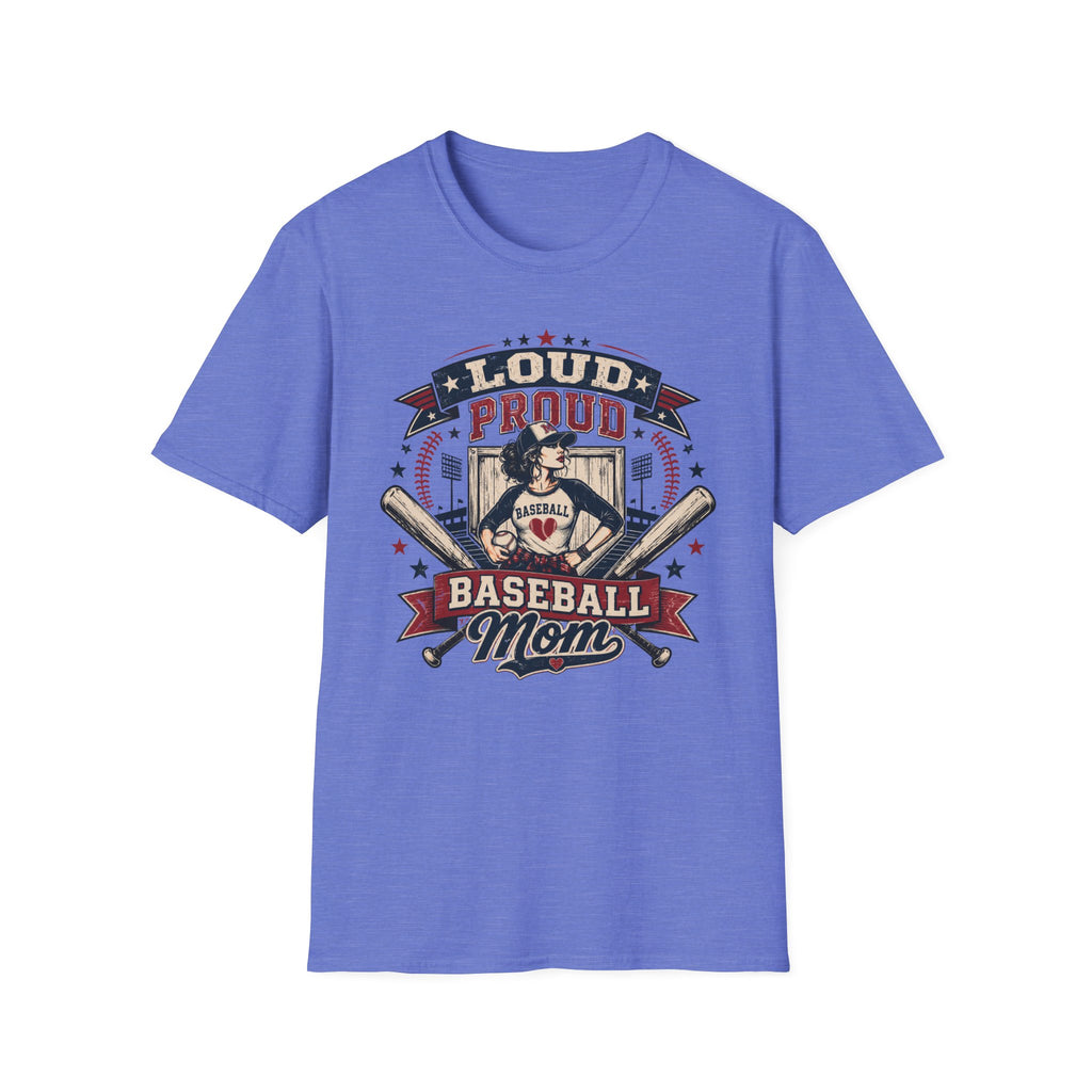 "Loud Proud Baseball Mom" w/Bats T-shirt
