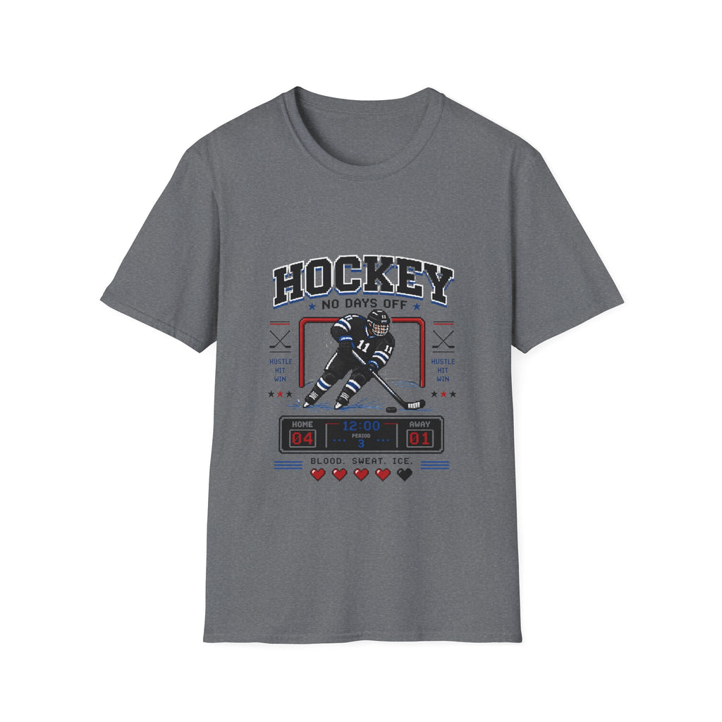 8-bit Boy Hockey Player T-Shirt