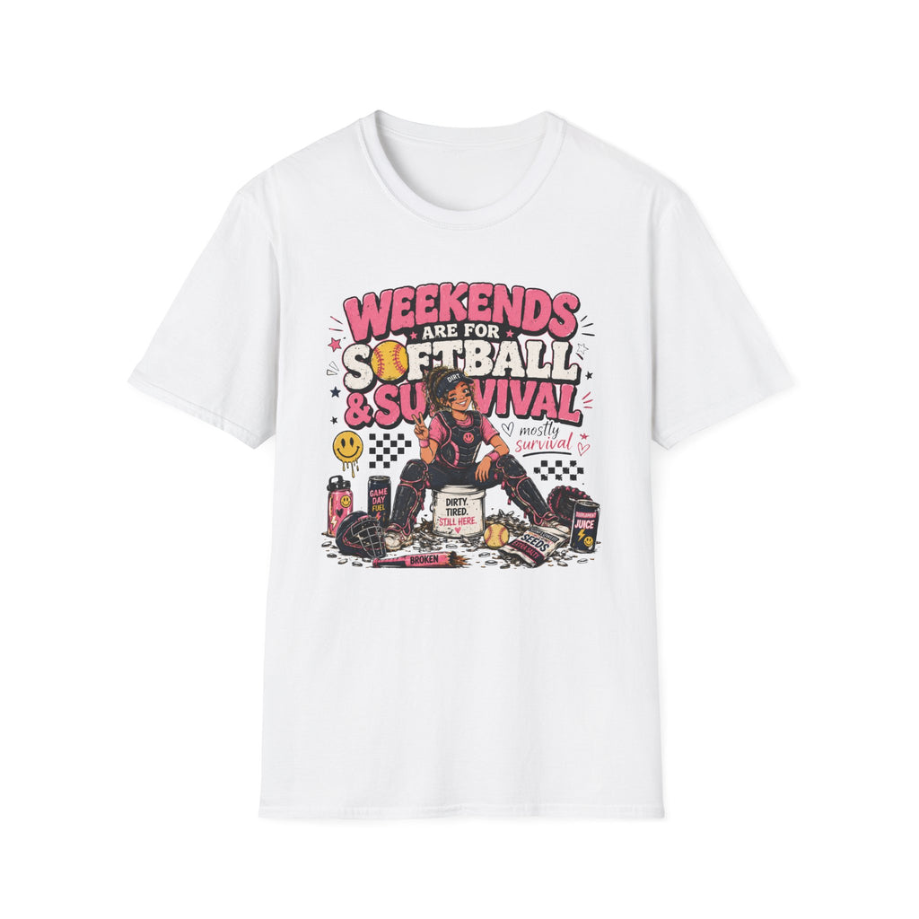 Weekends Are for Softball & Survival T-shirt