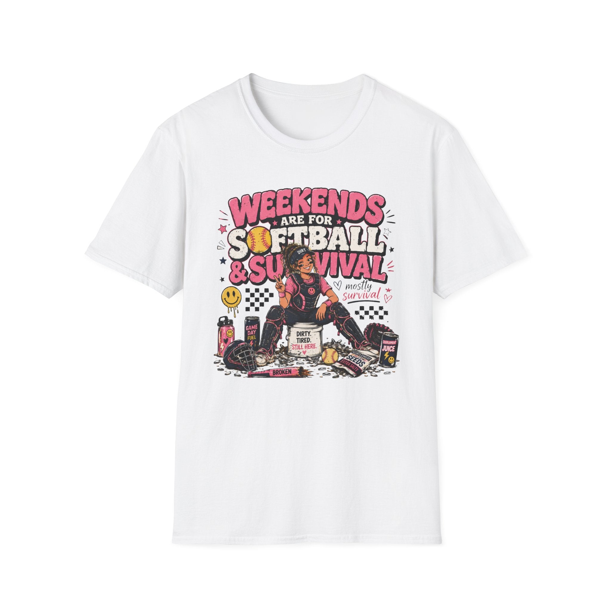 Weekends Are for Softball & Survival T-shirt