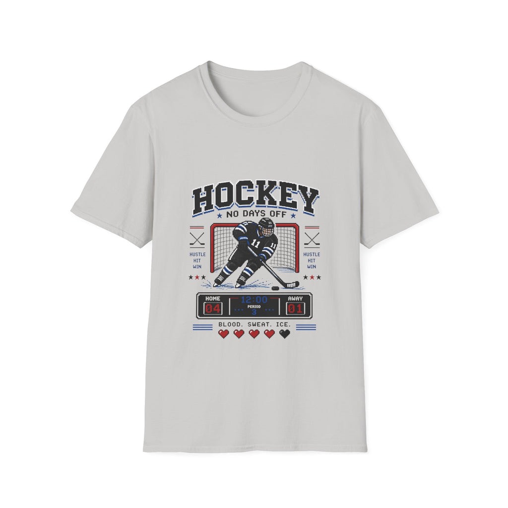 8-bit Boy Hockey Player T-Shirt
