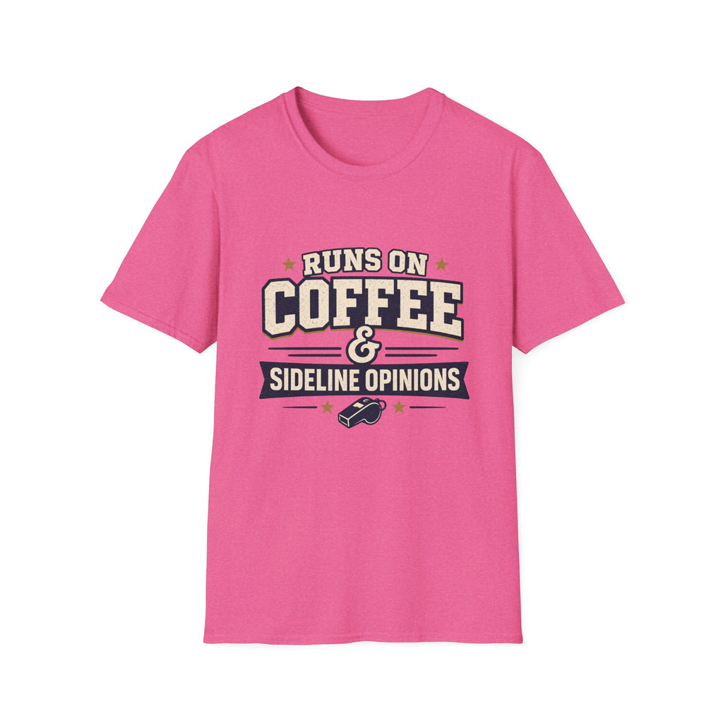 Runs On Coffee and Sideline Opinions T-shirt