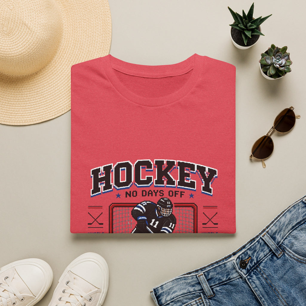 8-bit Boy Hockey Player T-Shirt
