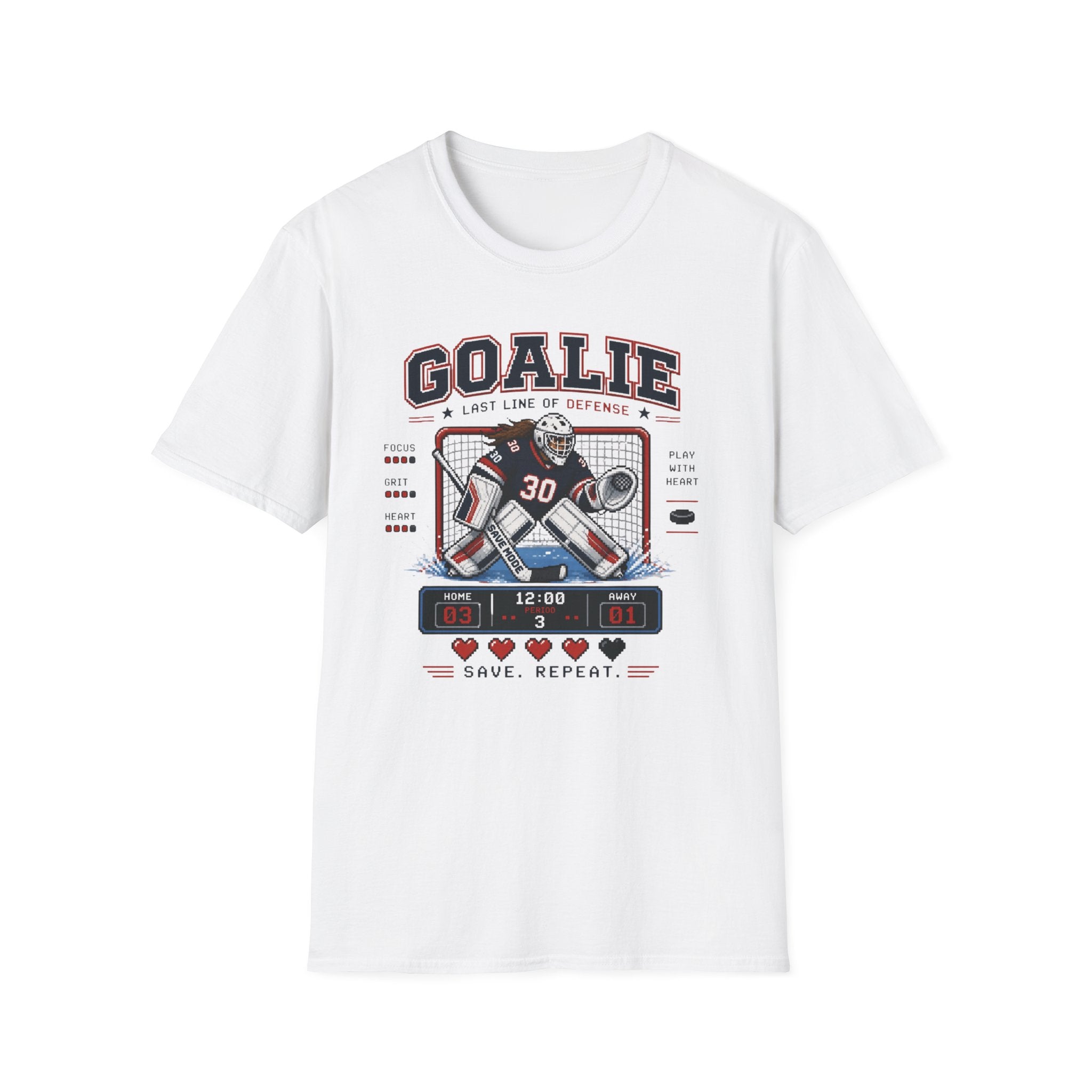 8-bit Girl Goalie T-shirt