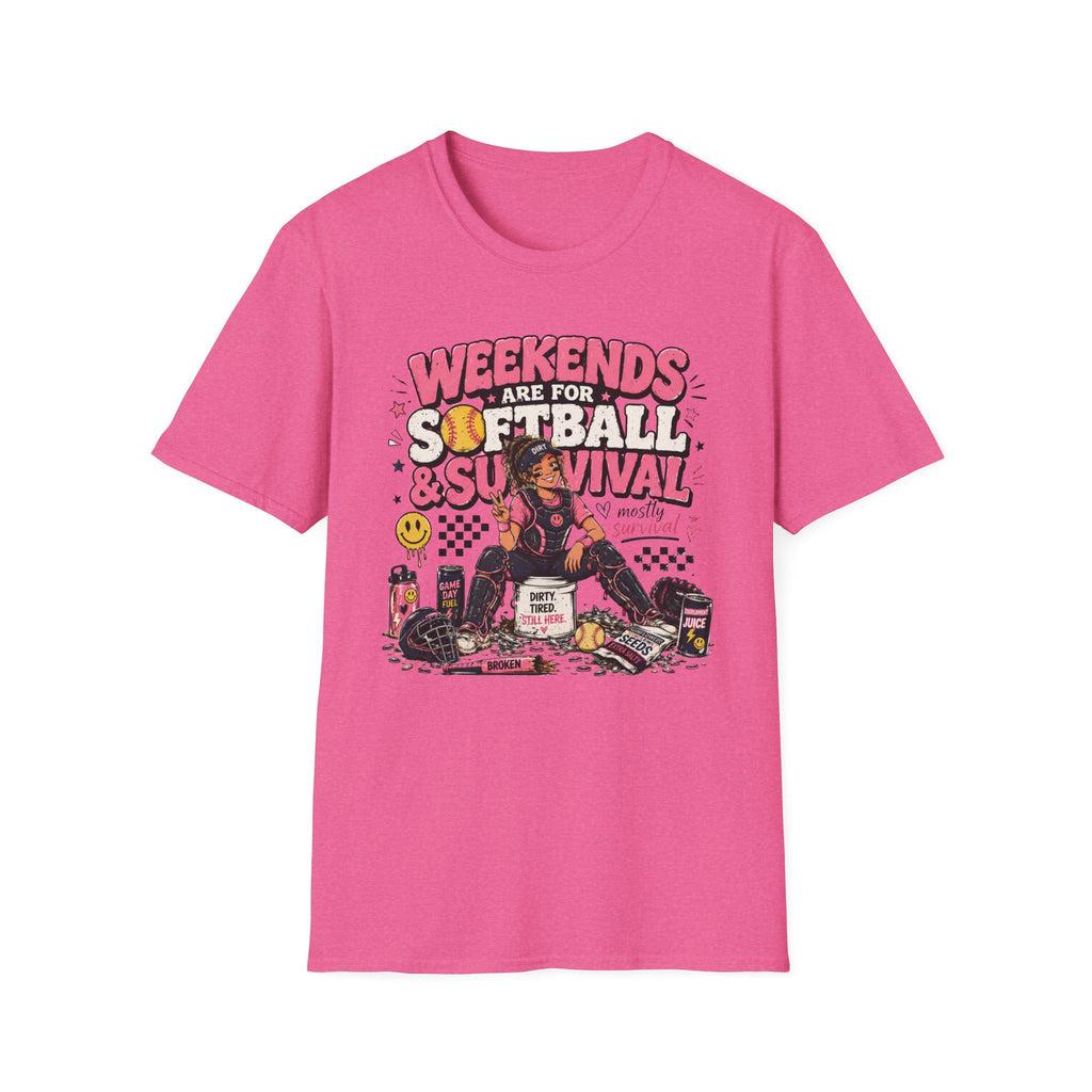 Weekends Are for Softball & Survival T-shirt