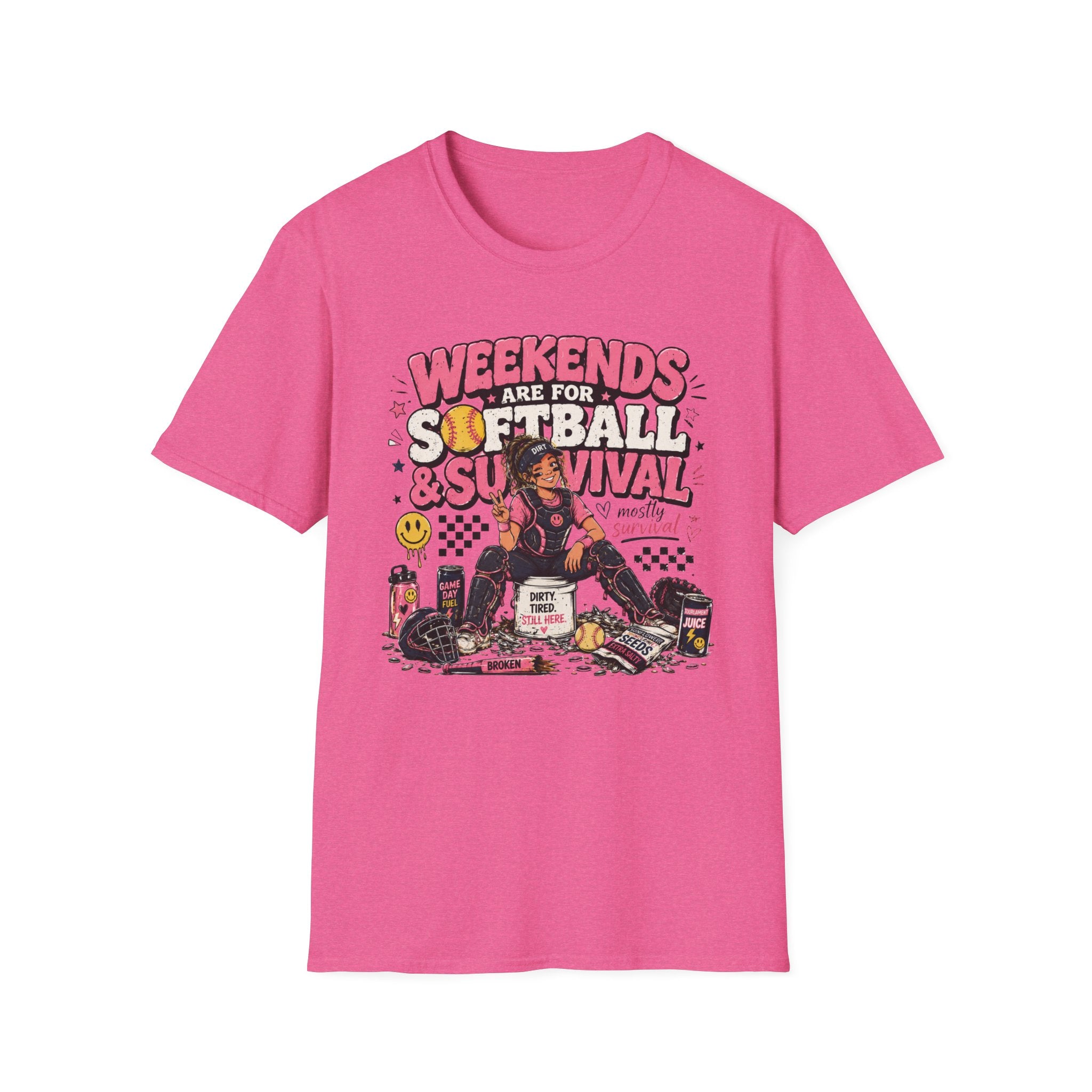 Weekends Are for Softball & Survival T-shirt
