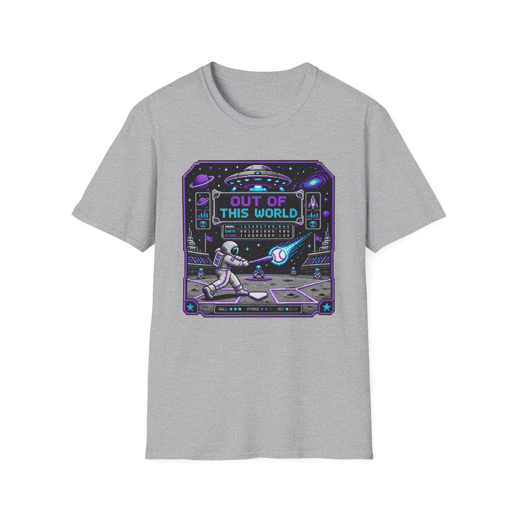 8-bit Out Of This World Baseball T-shirt
