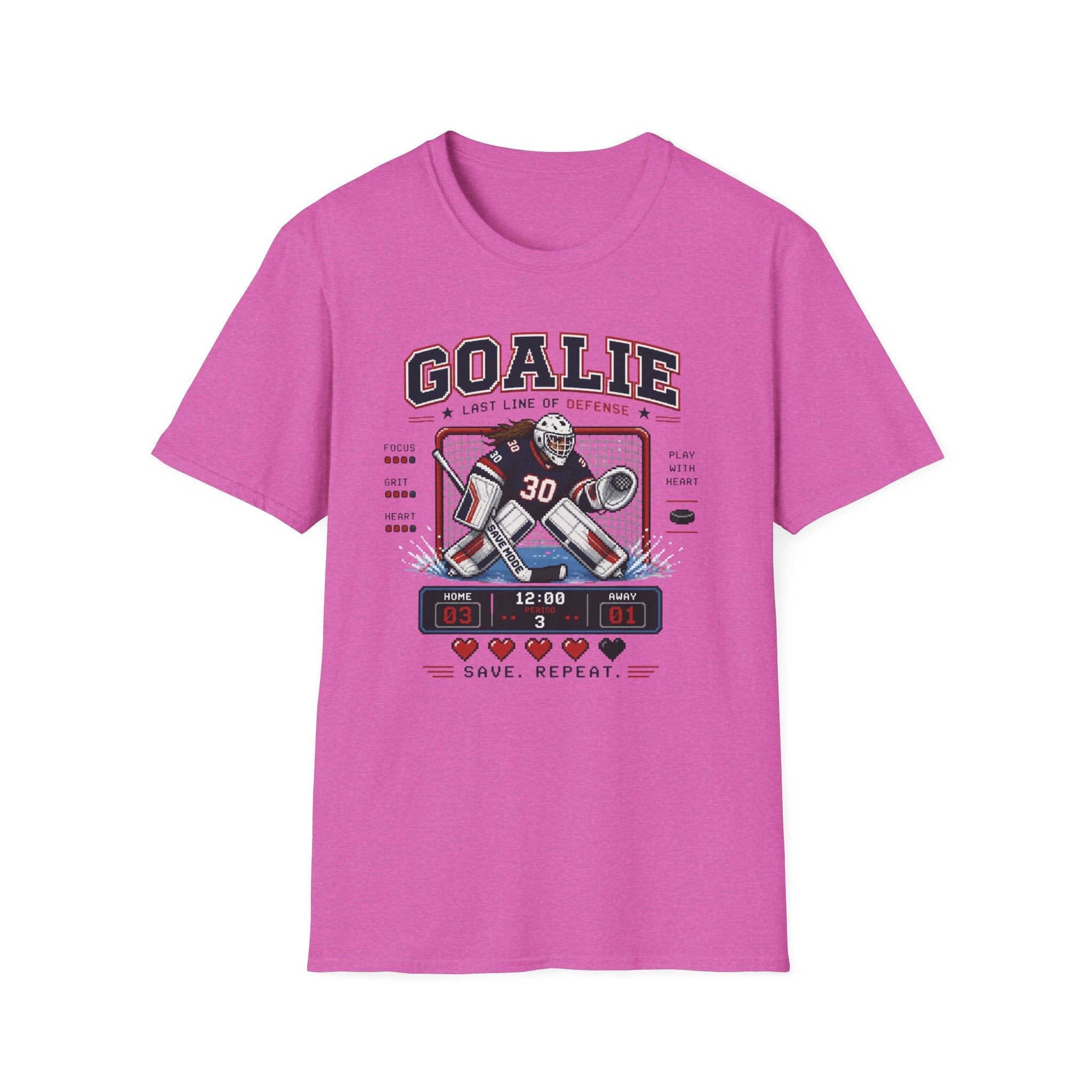 8-bit Girl Goalie T-shirt