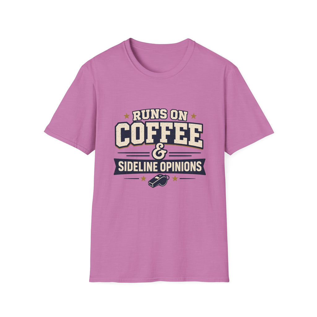 Runs On Coffee and Sideline Opinions T-shirt