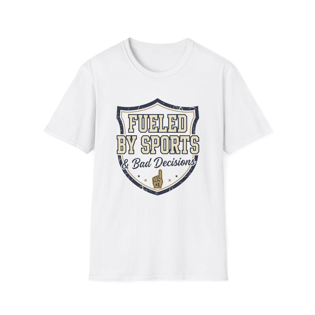 Fueled By Sports & Bad Decisions Shield T-Shirt