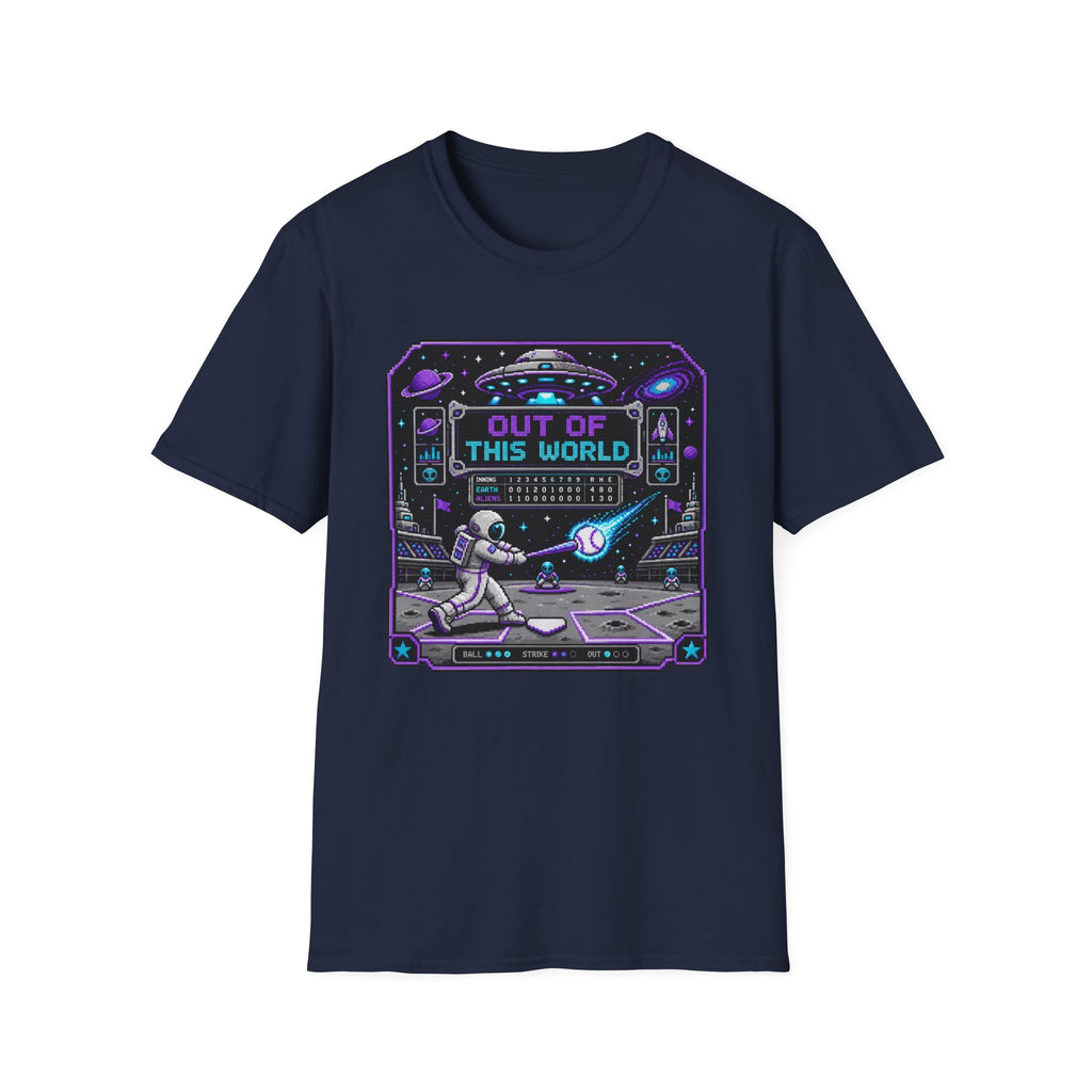 8-bit Out Of This World Baseball T-shirt