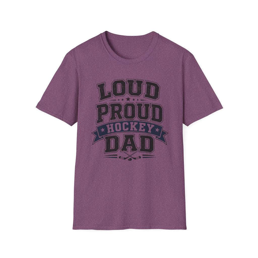 "Loud Proud Hockey Dad" T-shirt - Black & White