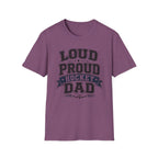 "Loud Proud Hockey Dad" T-shirt - Black & White