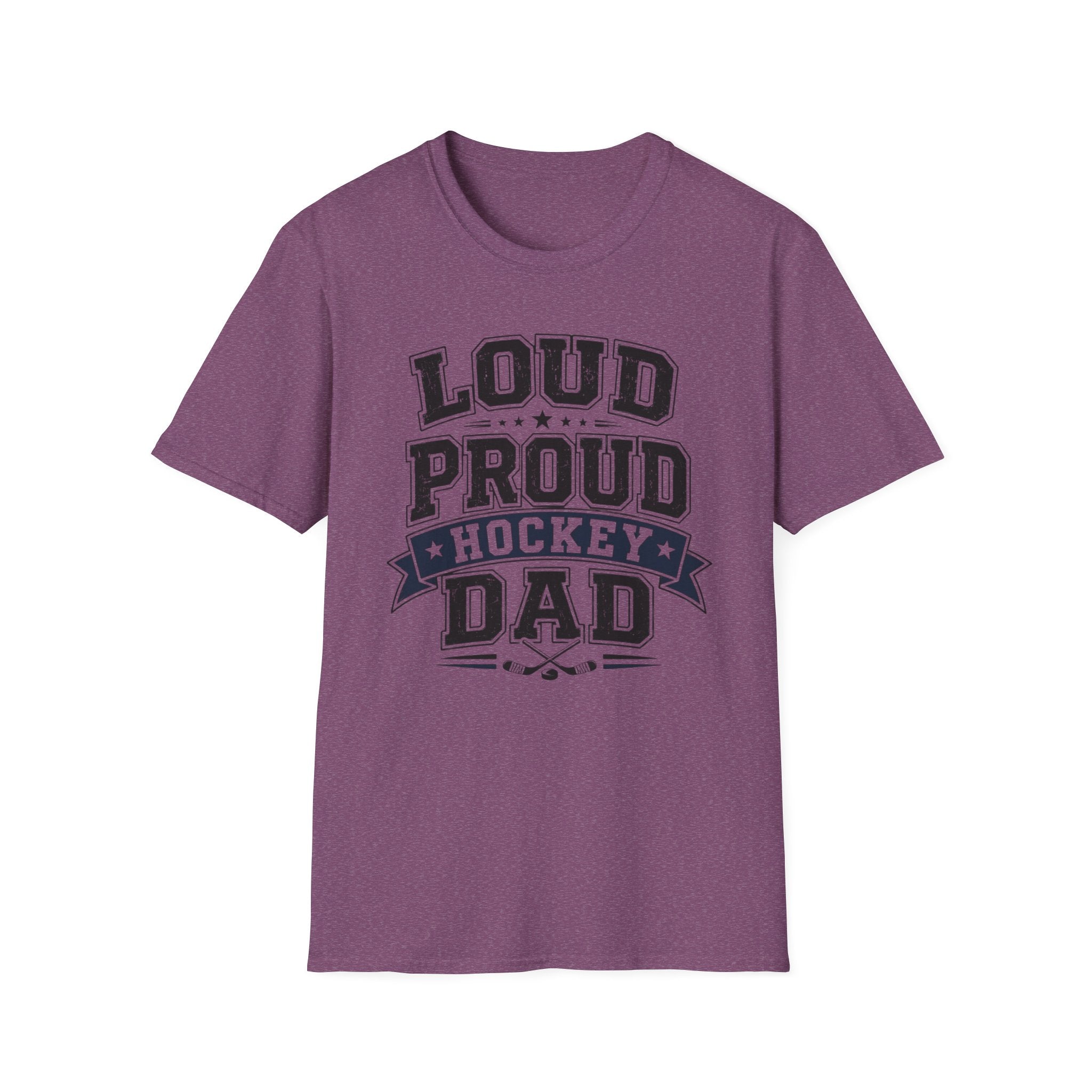 "Loud Proud Hockey Dad" T-shirt - Black & White