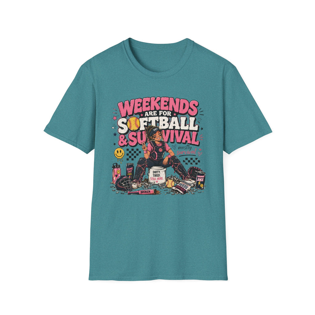 Weekends Are for Softball & Survival T-shirt