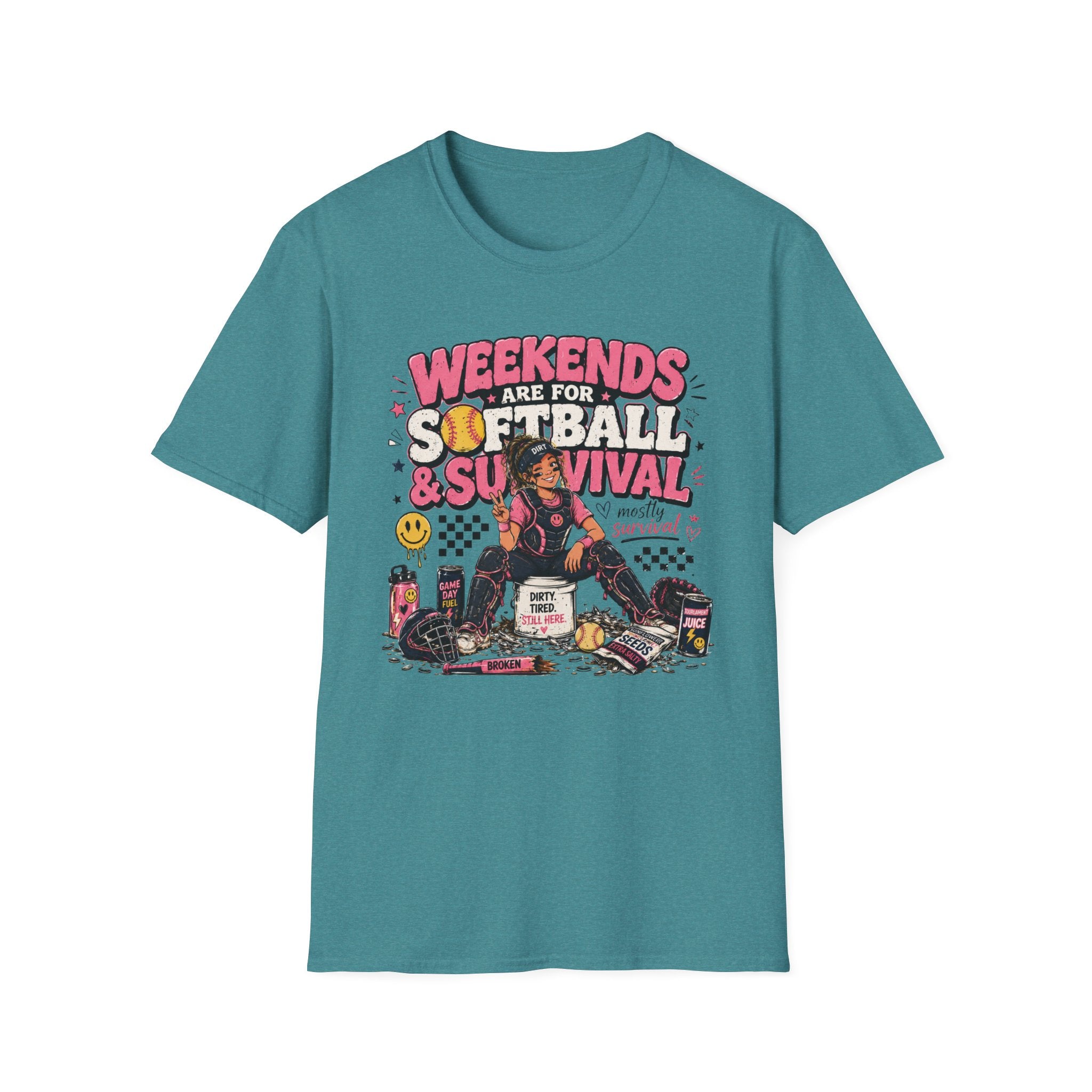 Weekends Are for Softball & Survival T-shirt