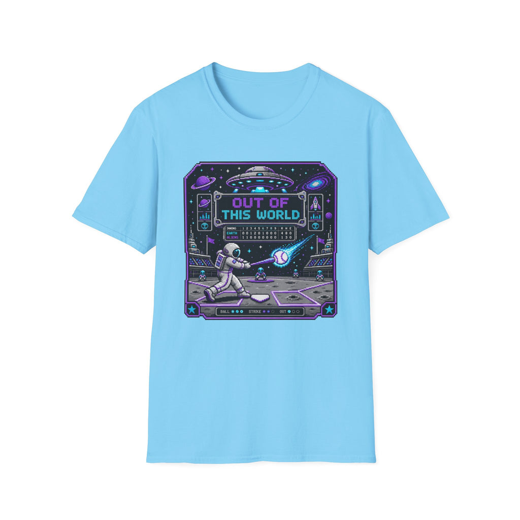 8-bit Out Of This World Baseball T-shirt
