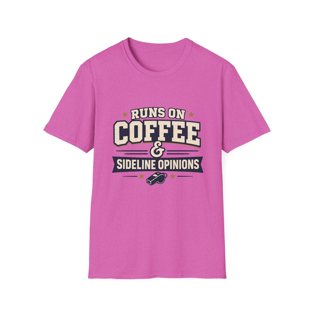 Runs On Coffee and Sideline Opinions T-shirt