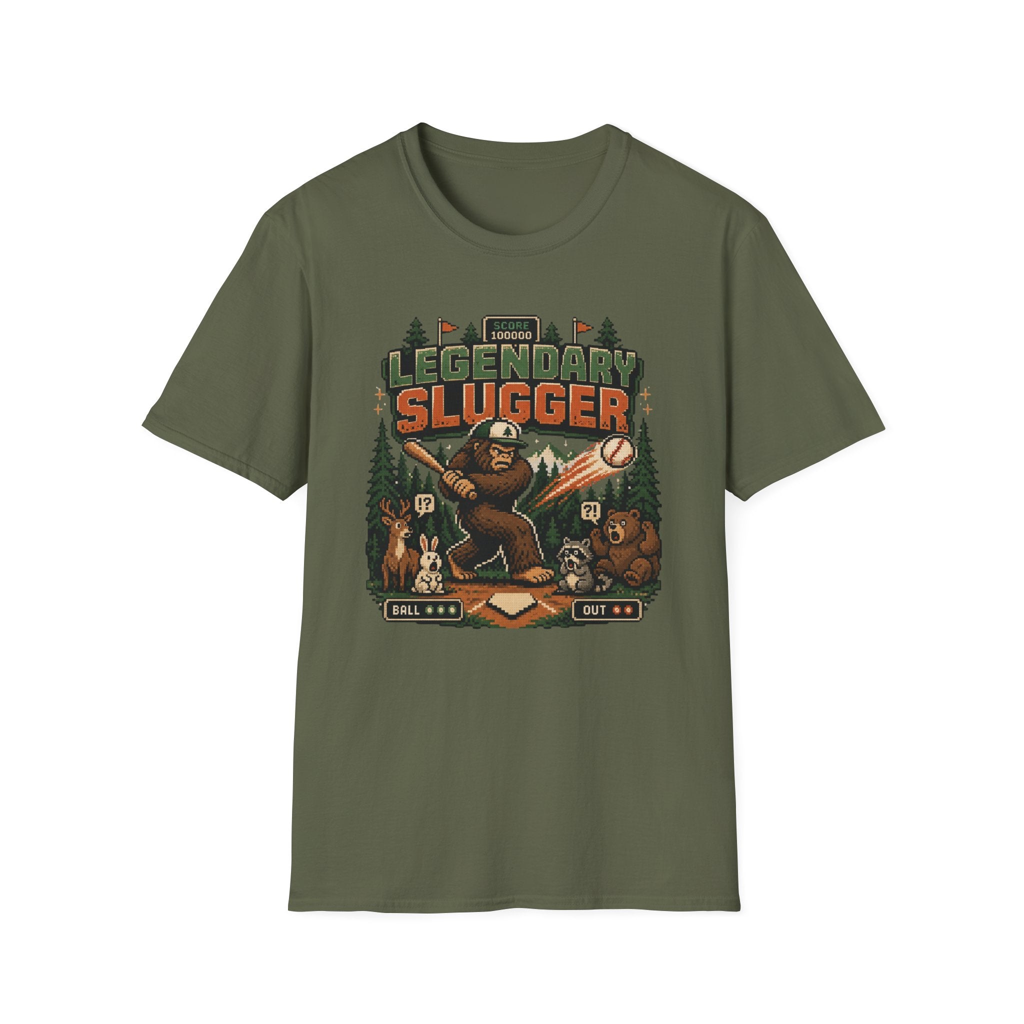 8-bit Legendary Slugger Bigfoot T-shirt