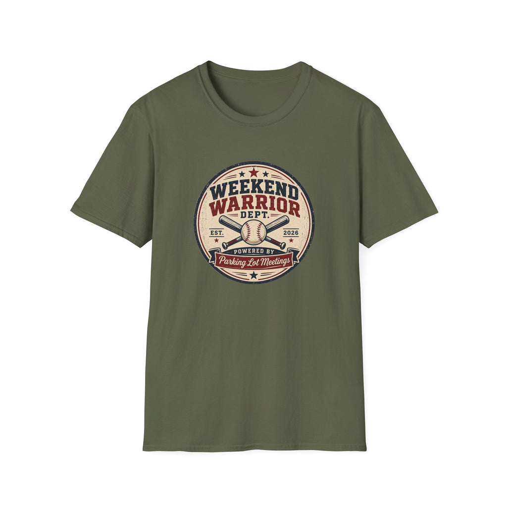 Baseball Weekend Warrior Parking Lot Meetings T-shirt
