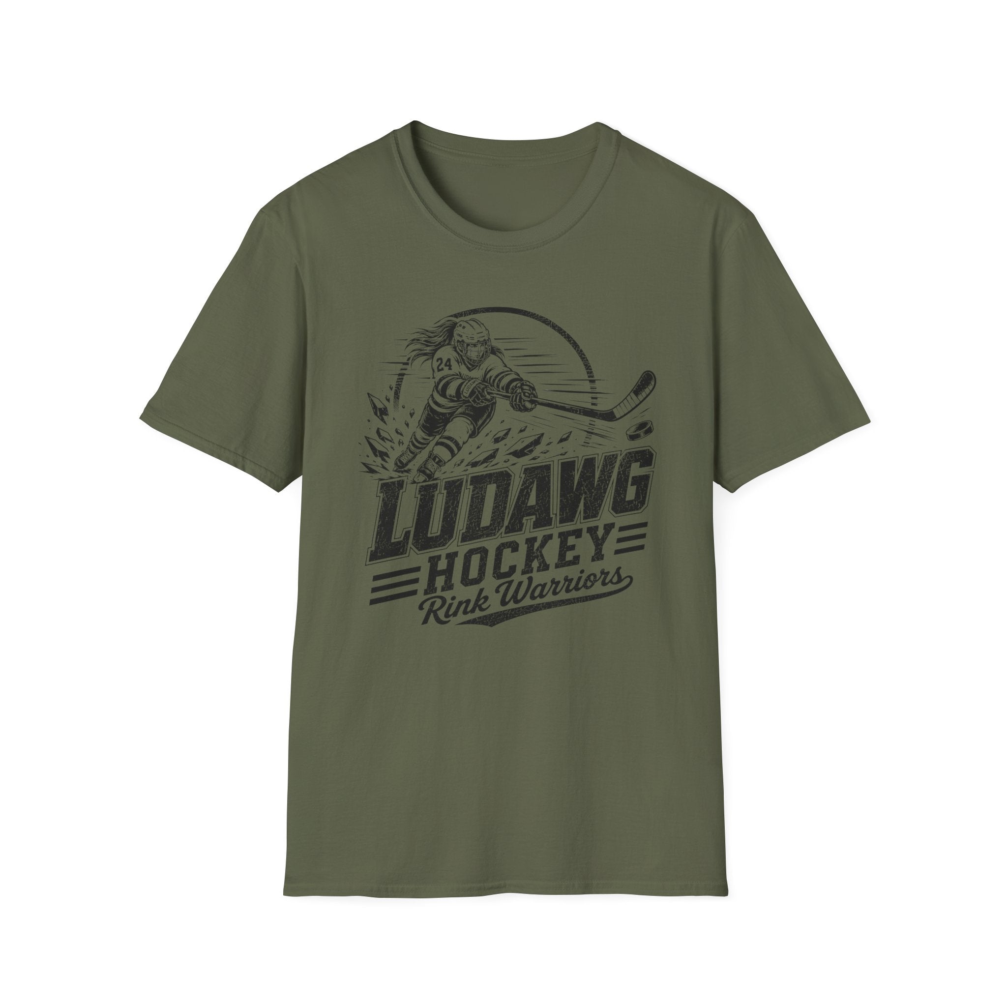 "LuDawg Hockey Rink Warriors" Female T-shirt