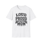 Load Proud Football Mom B&W T-shirt