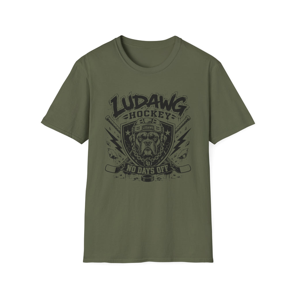 LuDawg Hockey "No Days Off" T-shirt