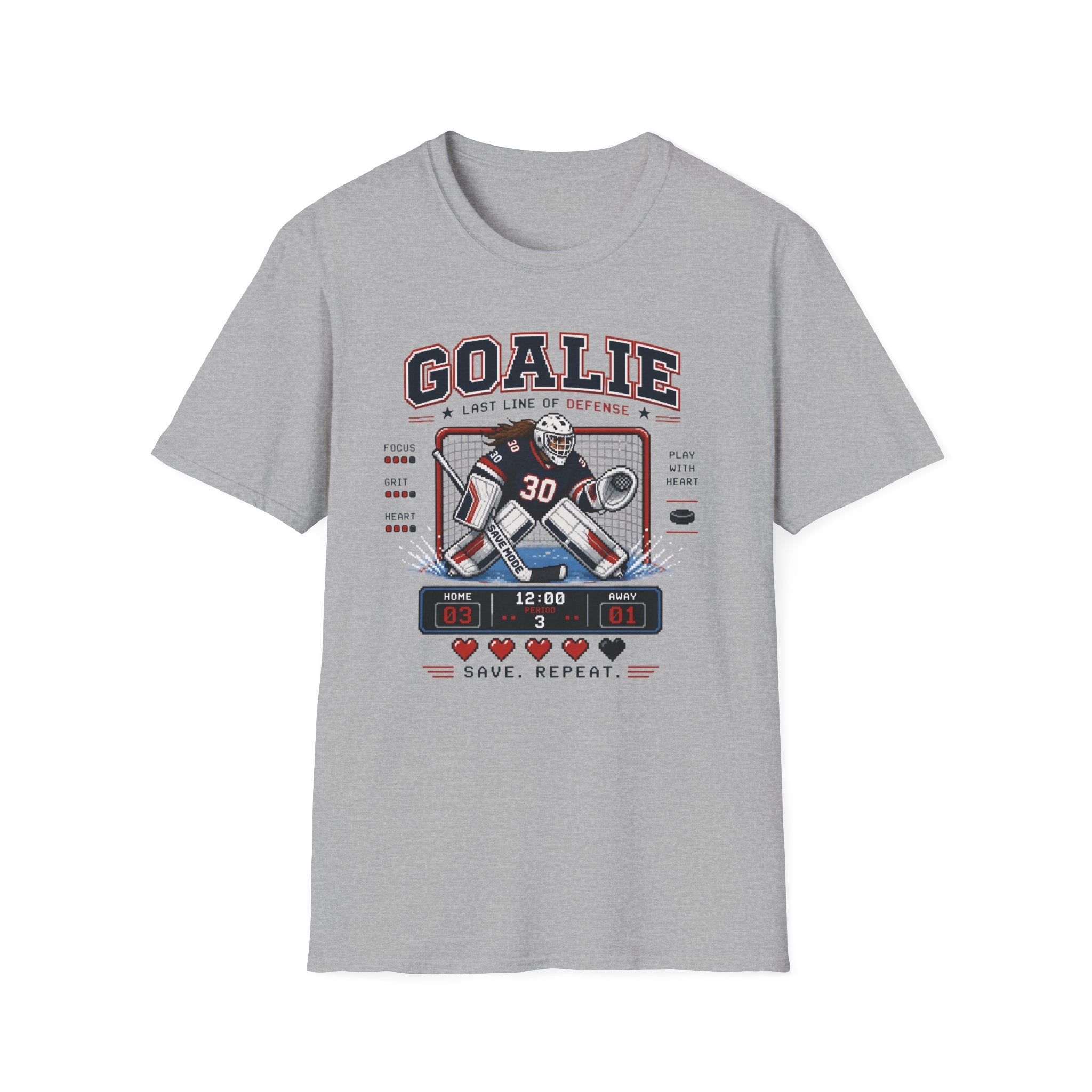 8-bit Girl Goalie T-shirt