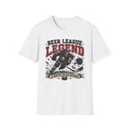 Beer League Two Minutes for Bad Decisions Hockey Skelton T-shirt