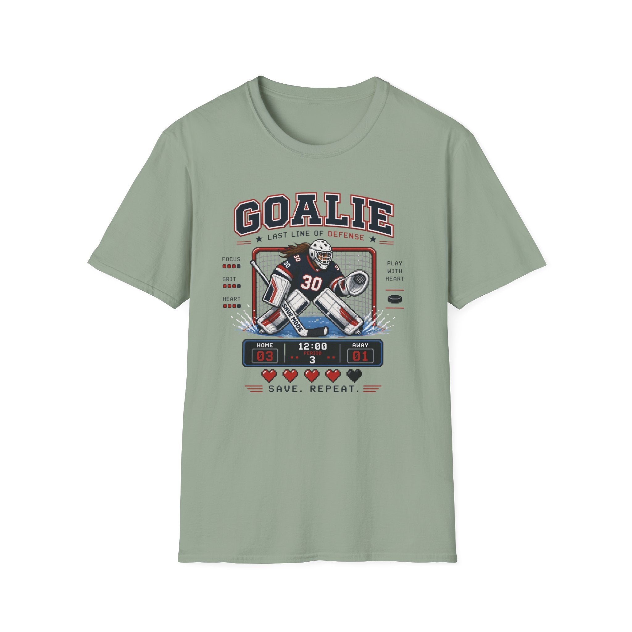 8-bit Girl Goalie T-shirt