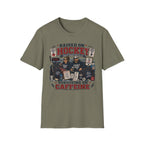 "Raised On Hockey Surviving On Coffee" T-shirt