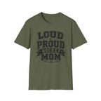 "Loud Proud Hockey Mom" T-shirt - Black & White