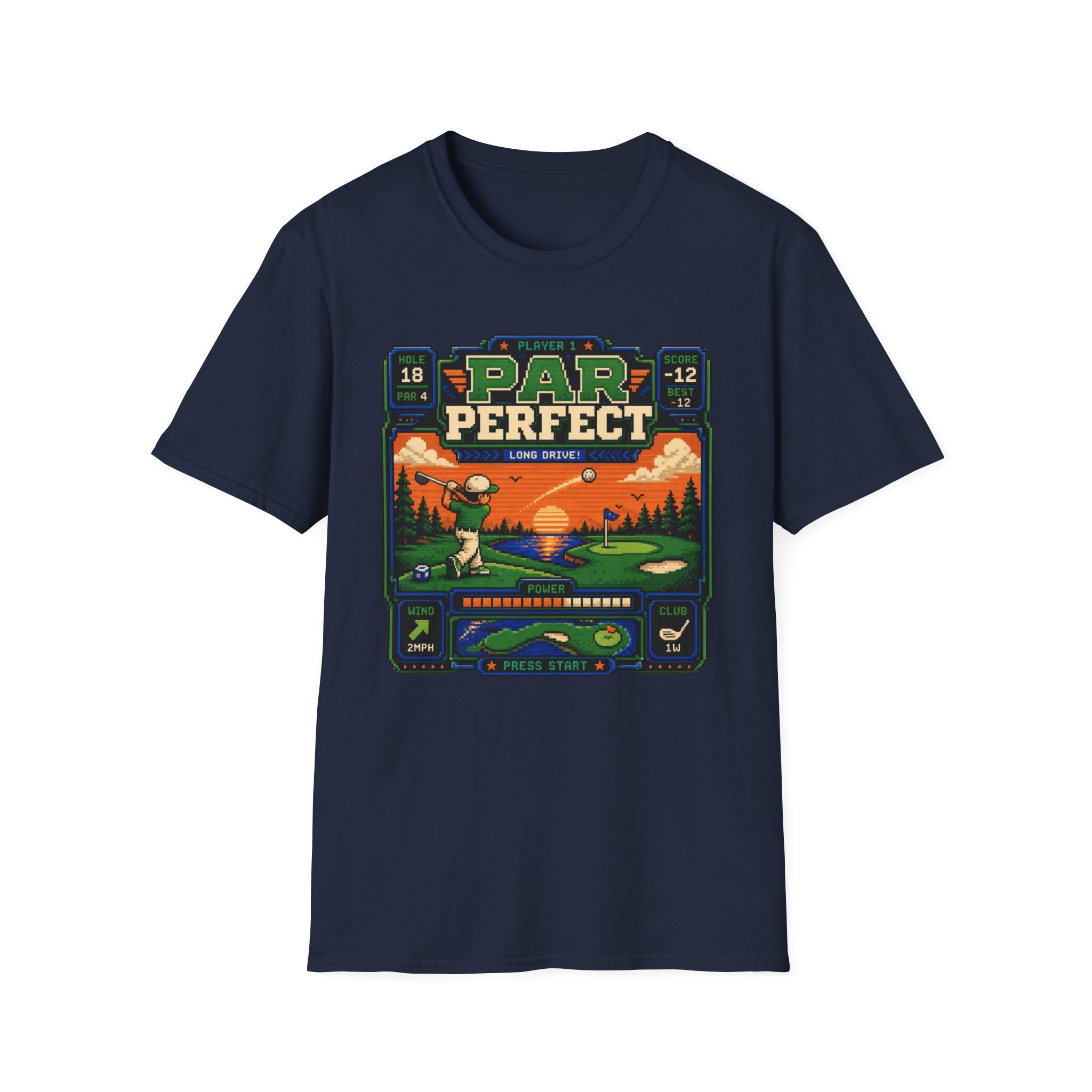 8-bit Par Perfect Golf  T-shirt