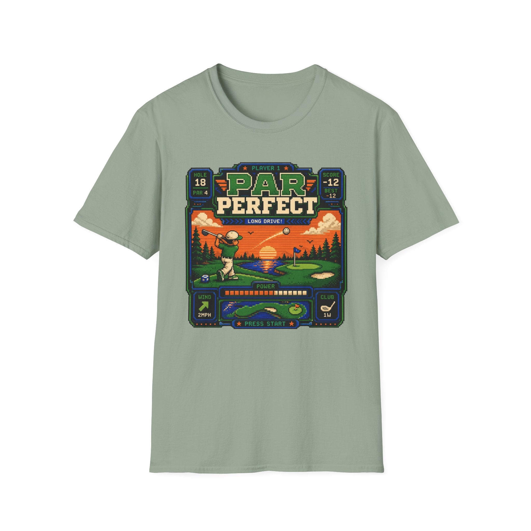 8-bit Par Perfect Golf  T-shirt