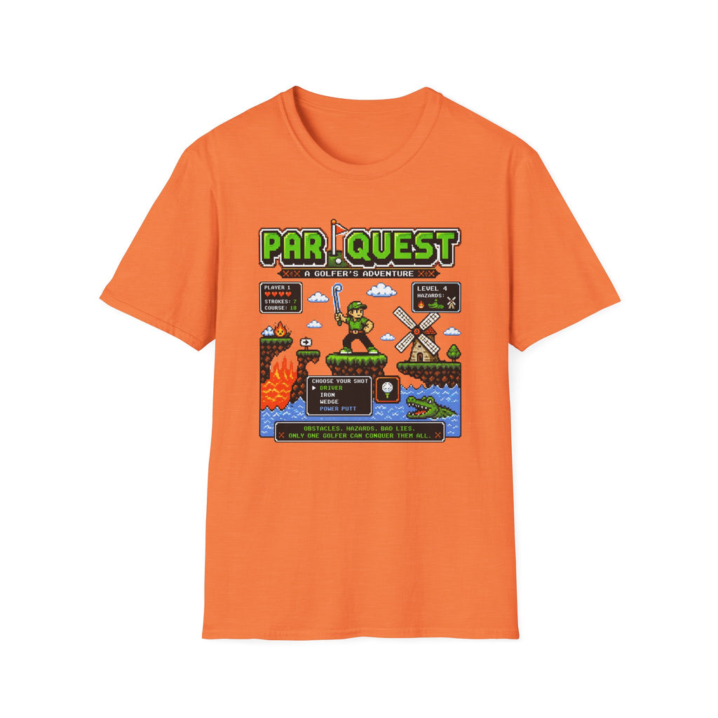 8-bit Par Quest Golfer T-shirt