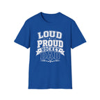 "Loud Proud Hockey Dad" T-shirt - Black & White