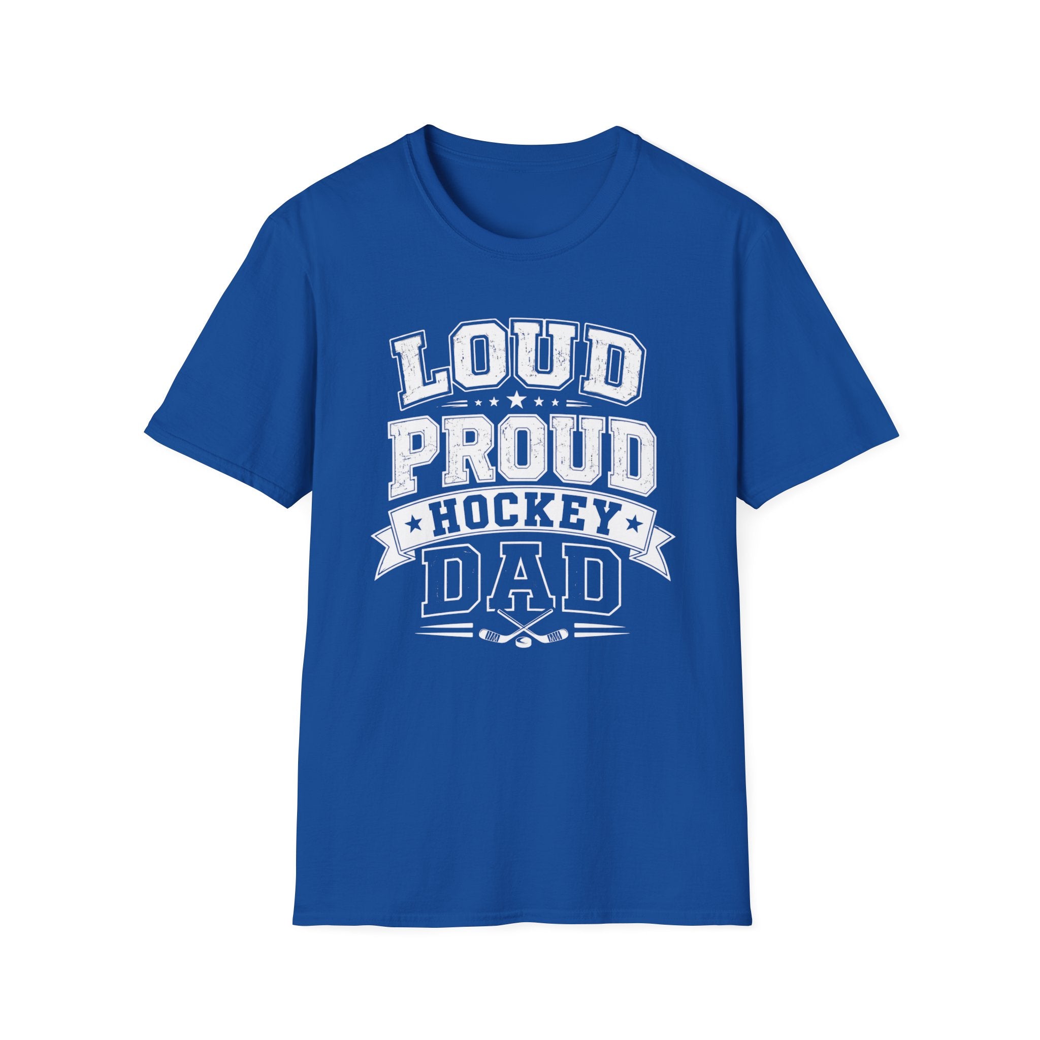 "Loud Proud Hockey Dad" T-shirt - Black & White